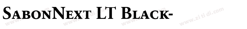 SabonNext LT Black字体转换